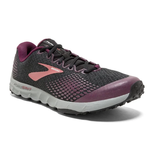 Brooks PureGrit 7 9, Black/Purple/Grey (Women's)