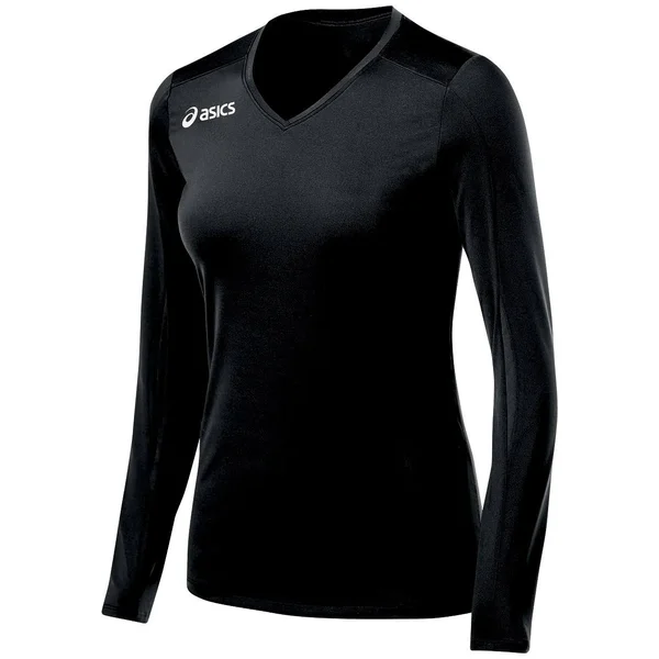 Asics Women's Roll Shot Jersey, Black, Medium
