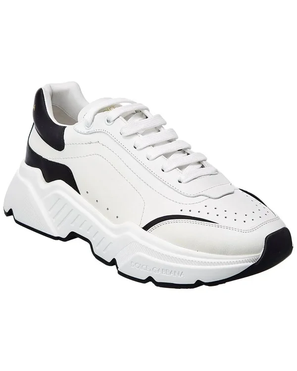 Dolce & Gabbana Black & White Daymaster Low Sneakers
