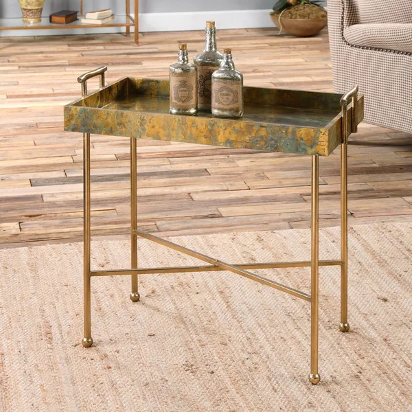 Uttermost Couper Oxidized Tray Table