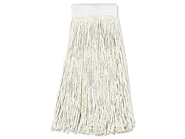 Boardwalk Mop Head - Premium Saddleback Head, Rayon Fiber, 24-oz., White, 12/Carton