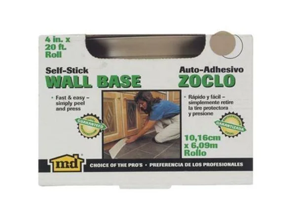M-D Building 93187 Adhesive Back Vinyl Wall Base, 4x22 x 20, Desert Beige