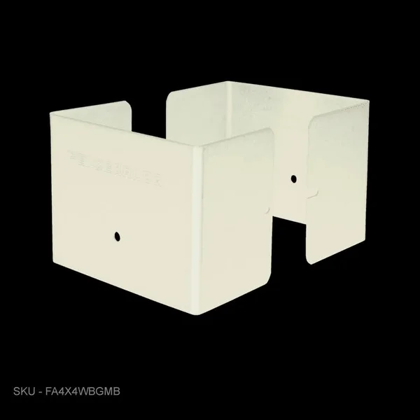 Full Protection Post Protectors & Mailbox Post Protectors - 3” Tall - 3.50 ̋ x 3.50 ̋, Almond, 3.00 ̋