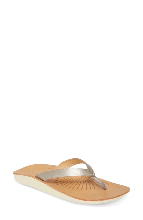 Olukai Women's IWI Sandal - 6 - Golden Sand/Golden Sand