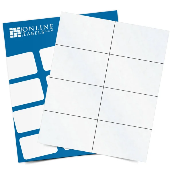 4.25x22 x 2.75x22 Wine Bottle Labels, 100 Sheets, Clear Matte Laser