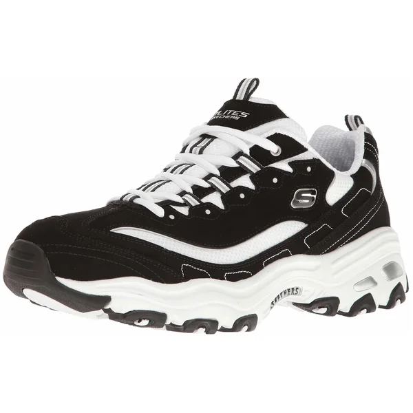 Skechers D&Lites Men's Shoes - 7, Black White