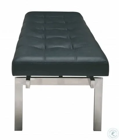 Nuevo Louve Occasional Bench - Black