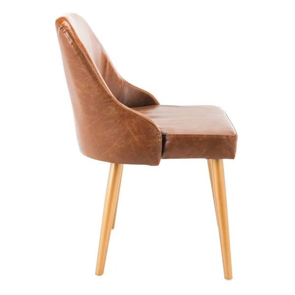 Safavieh Lulu Upholstered Dining Chair-Light Brown/Gold (Set of 2)