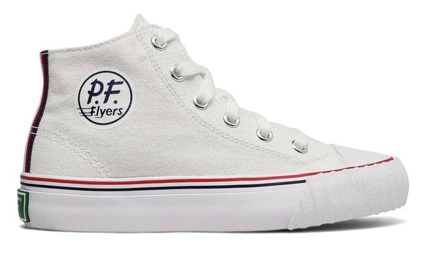 PF Flyers Center Hi (Little Kid/Big Kid) - 2 Little Kid M, White Canvas