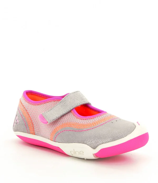 PLAE Emme - Silver/Pink Kids Shoe - Size 7 Toddler, Pink