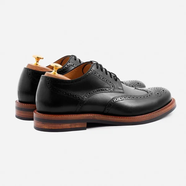 Beckett Simonon Kent Wingtips, Black, Size 11, Men's Casual Shoe