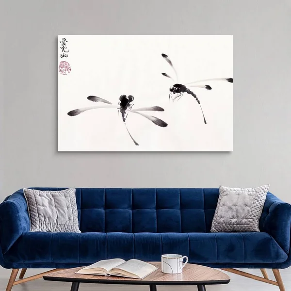 Dance of The Dragonflies - Canvas Wall Art, 60x40, Great Big Canvas