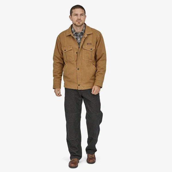 Patagonia Men's Iron Forge Hemp Canvas Ranch Jacket - Workwear Jackets - Blue - 27805 - XXL