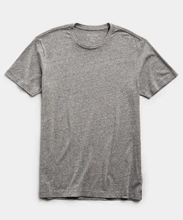 Todd Snyder Made in L.A. Jersey T-Shirt - Gray - Short Sleeve T-Shirts