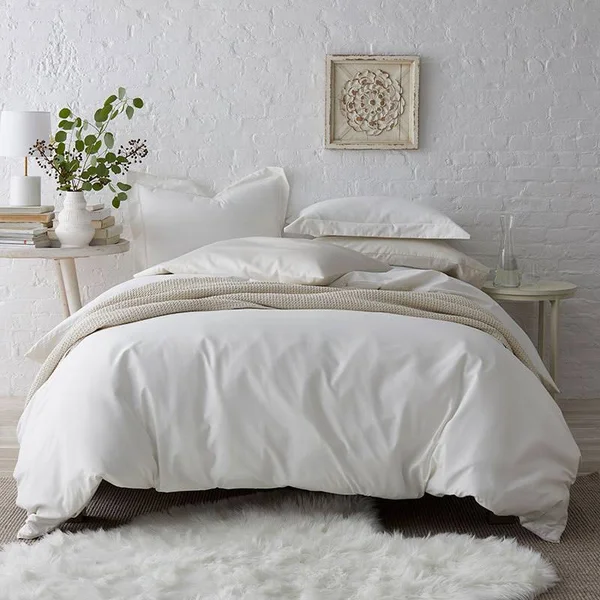 The Company Store Company Cotton Lilac Solid 300-Thread Count Wrinkle-Free Sateen Full Duvet COVER - Purple