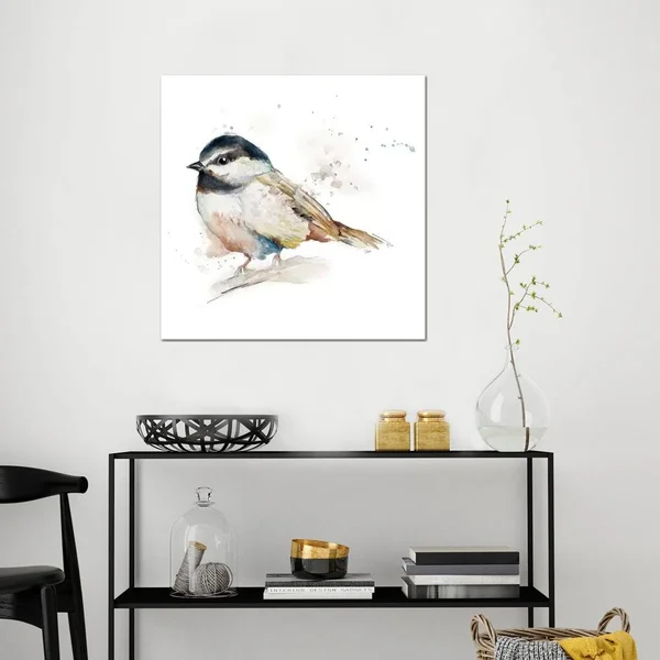 Patricia Pinto Canvas Art Prints - Watercolor Mountain Bird II ( Animal Art > Birds art)