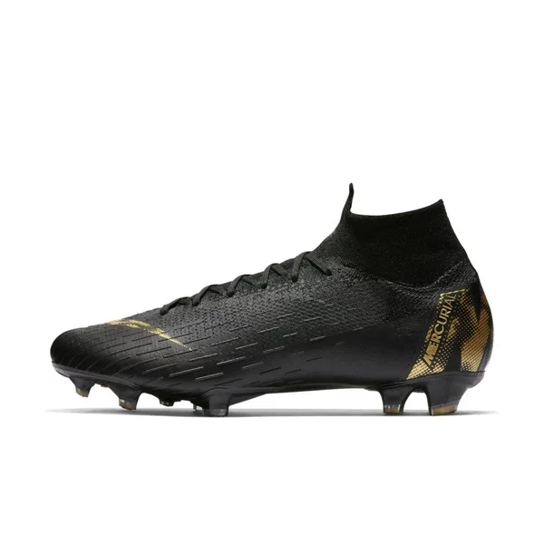 Nike Mercurial Superfly 6 Elite Firm Ground Soccer Shoes - in Black/Gold - Size 8
