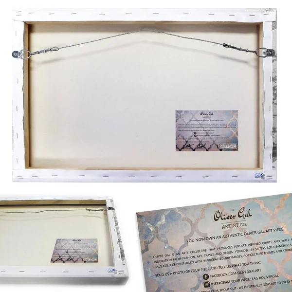 Oliver Gal Starfish Canvas 40x22 Square Wall Art in Beige