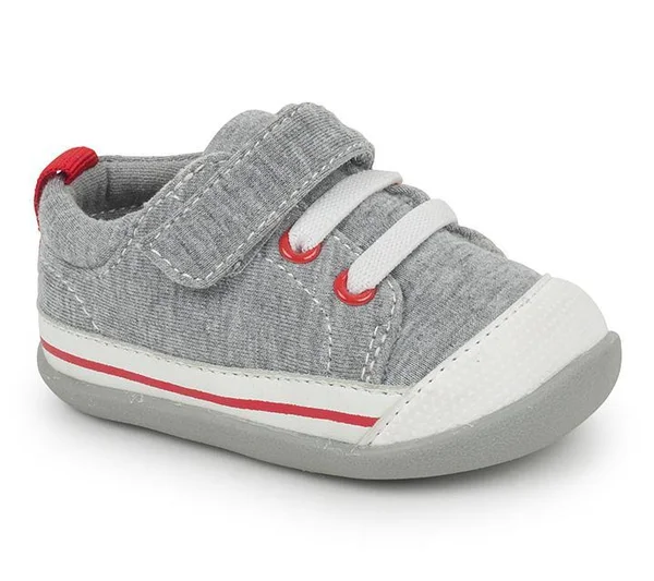 See Kai Run Kids Stevie II (Infant/Toddler) Boy's Shoes Gray Jersey : 6 Toddler M