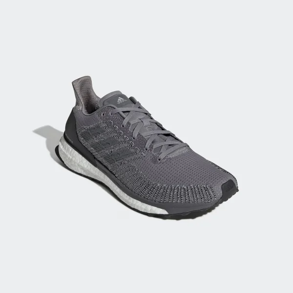 Men's Solar Boost St 19 Running Shoe - Grey Three/Grey/Solar Yellow - 10