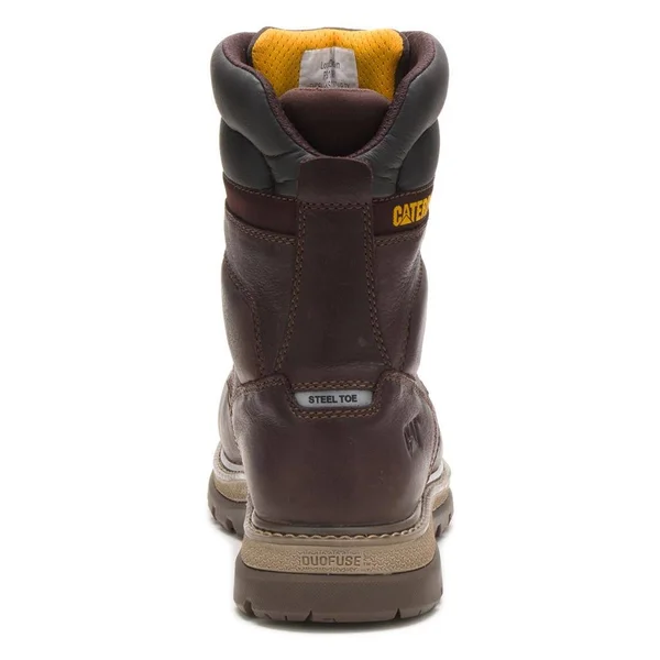 Cat 8x22 Fairbanks TX Steel Toe Waterproof Boots - Men's Mulch