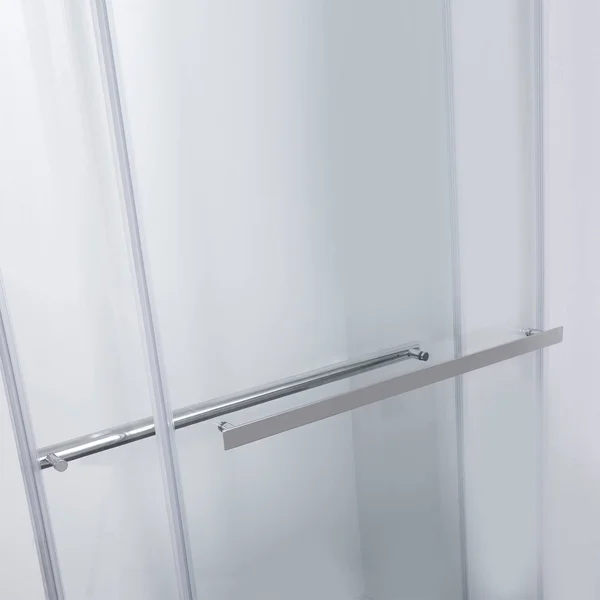 Vinnova Spezia Double Sliding Frameless Tub DOOR, Matte Black, 60x22 W x 58x22 H