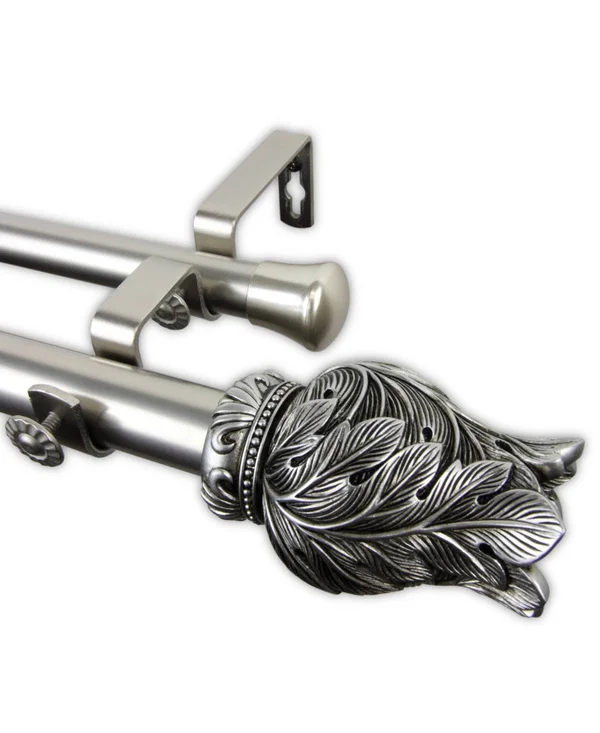 Rod Desyne Verda Double Curtain Rod - Black