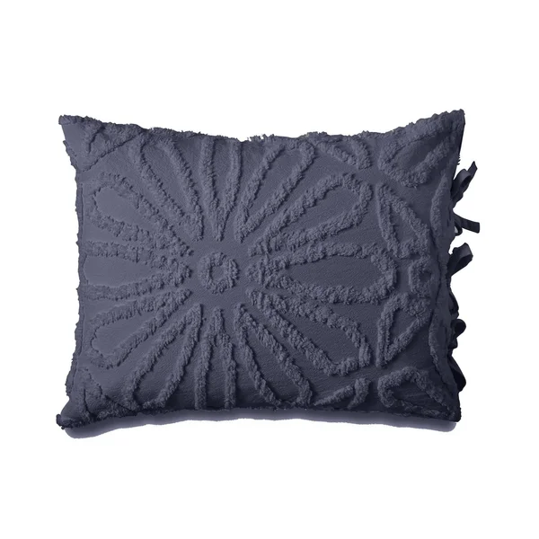 Peri Chenille Medallion Comforter Set, King - White