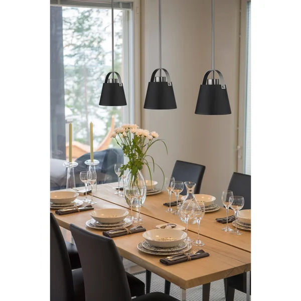 Z-Lite 726MP-MB+BN Z-Studio 1 Light 8 inch Mini Pendant in Matte Black-Brushed Nickel