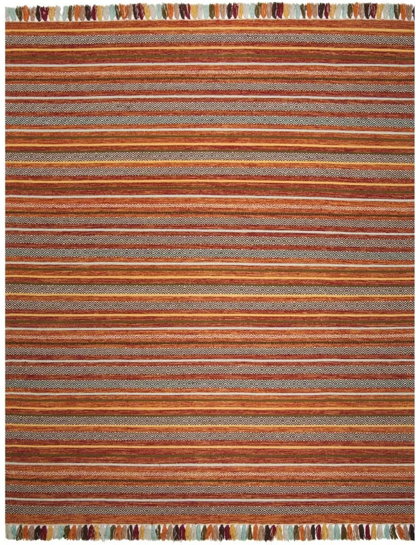 Safavieh Montauk MTK901D Rust - Multi 8& x 10& Area Rug