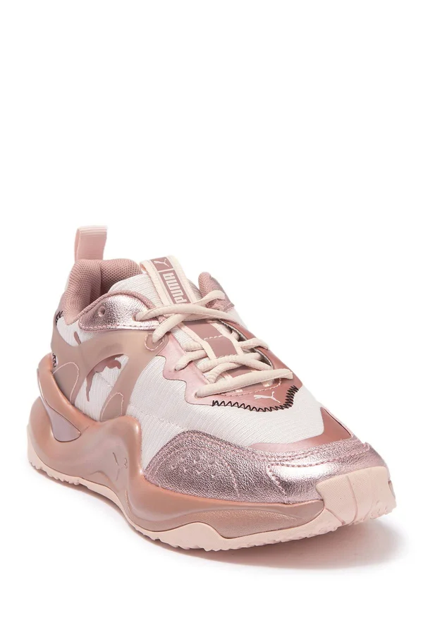 Puma Womens Rise - Shoes Silver Metal/White Size 07.0