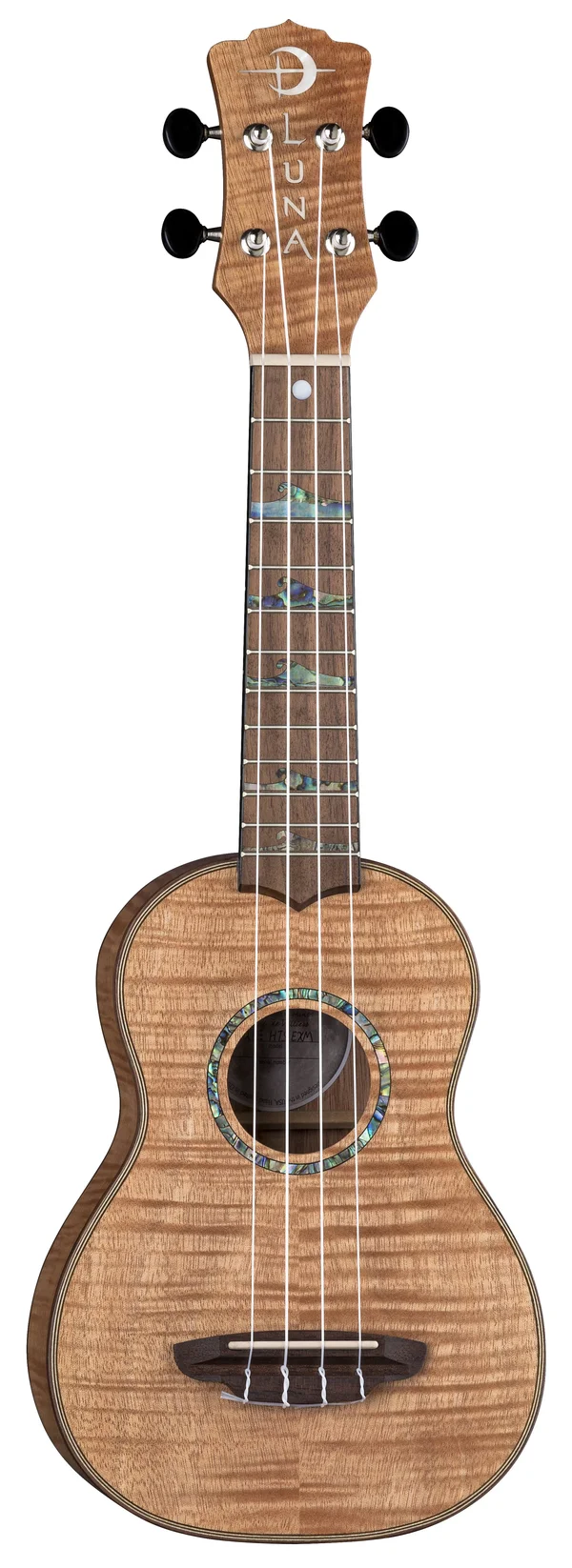 Luna High Tide Exotic Mahogany Ukulele Soprano