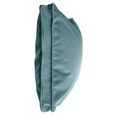Muse Cotton Pillow Cover Square Feathers Atlantic 22x22 H x 22x22 W