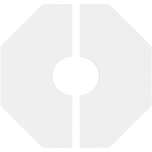 22 inchod x 6 inchid x 7 1/2 inchc x 1 inchp Logan Architectural Grade PVC Contemporary Ceiling Medallion - Two Piece