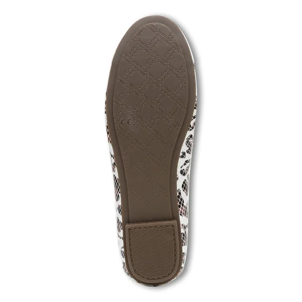 Vionic Minna Women's Flat Shoes White Leopard Snake : 9.5 N