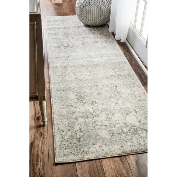 nuLOOM Odell Faded Vintage Area Rug - 2& 8x22 x 20& Runner - Ivory