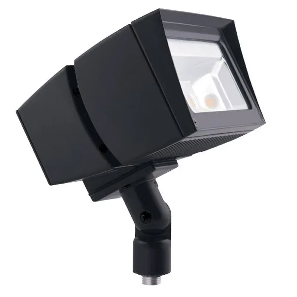 RAB Future Flood 80W 4x4 277V PC2 Cool LED Arm On/Off Bronze