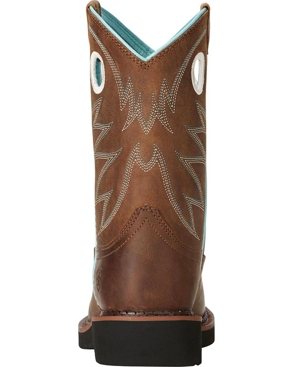 Ariat Kids Probaby Distressed Brown 4.5, M