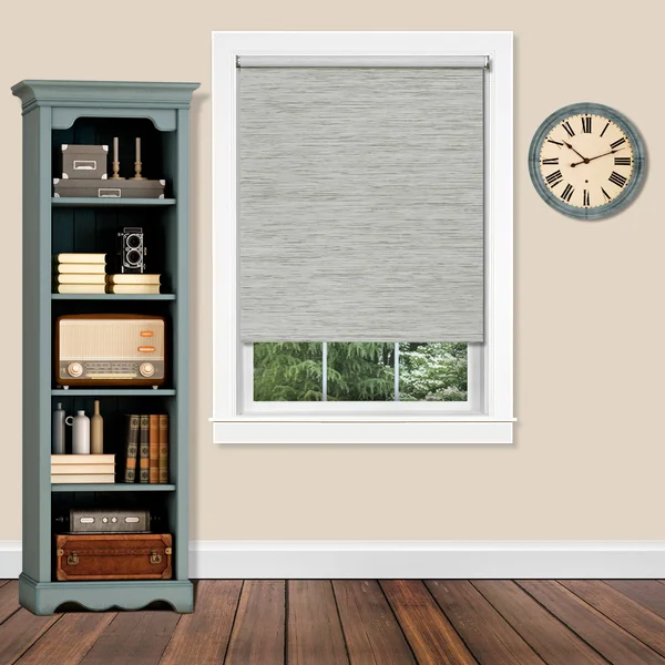 Achim 21x22 x 72x22 Cordless Privacy Jute Shade - Heather