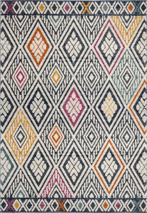 Safavieh Evoke EVK286N Navy/Ivory 8& x 10& Area Rug