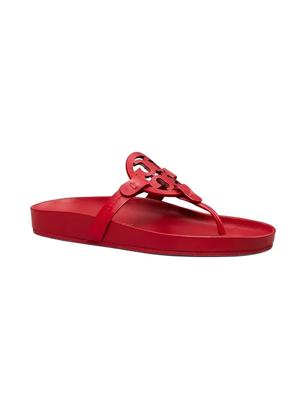 Tory Burch Women's Miller Cloud Thong Sandals - Red - Size 5.5 - Tory Red