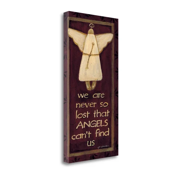 Tangletown Fine Art 'We Are Never So Lost' by Jo Moulton Textual Art on Wrapped Canvas