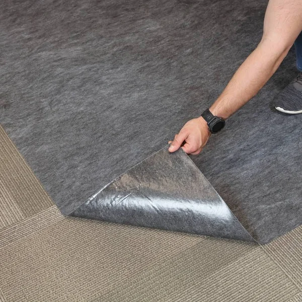 Pig Carpet Protection Mat, Fluids Absorbed Grease, Oils, Water, Size 3 ft x 25 ft Model: GRPCP36206-GY