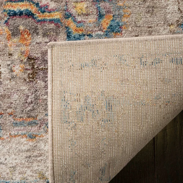 Safavieh 4& x 6& Bristol BTL340A Dark Grey, Blue Rug