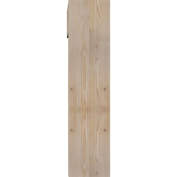 Ekena Millwork 1462176 7 1/2x22W x 24x22D x 32x22H Balboa Block Smooth Bracket w/ Offset Brace - Douglas Fir