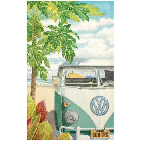 Sun Truck Travel Art Print Poster by Evelyn Jenkins Drew (24 inch x 36 inch)