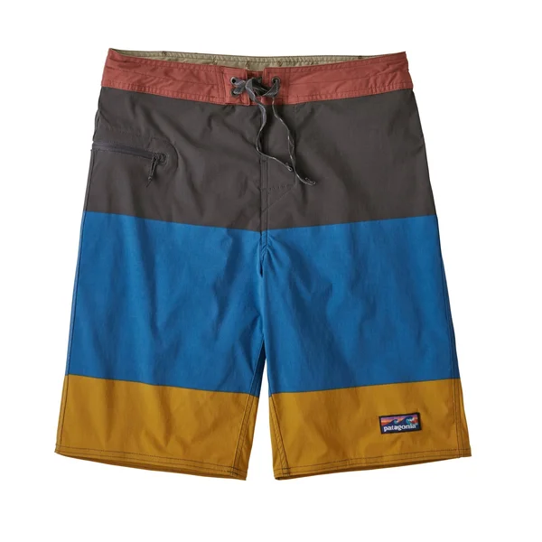 Patagonia Men's Stretch Wavefarer Boardshorts - 21 in. Color Block Breakup: Seaport - 36