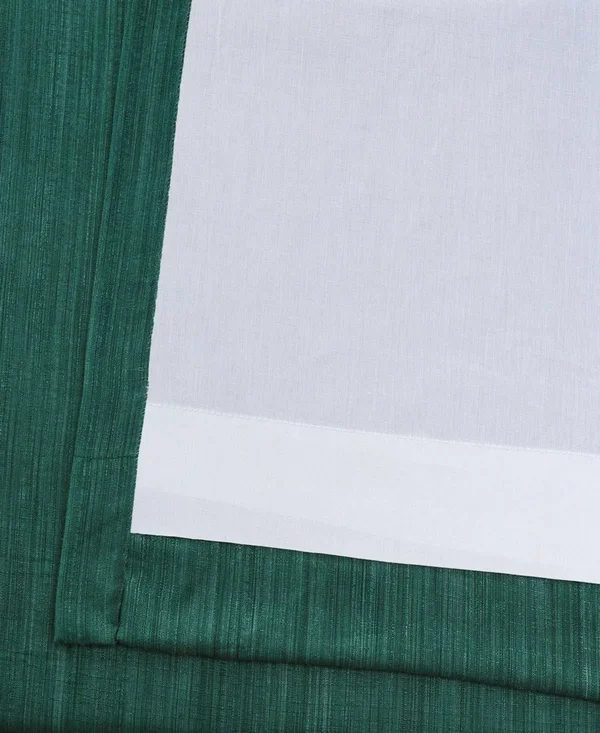 Exclusive Fabrics Faux Dupioni Shantung Silk Curtain, Size: 50 x 96, Green