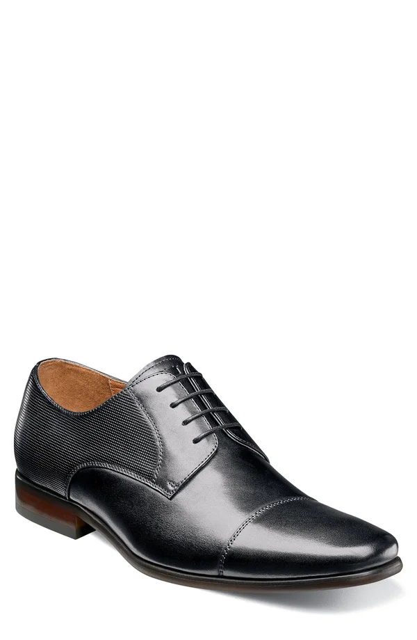 Florsheim Postino Cap Toe Oxford 9.5 Men's Black