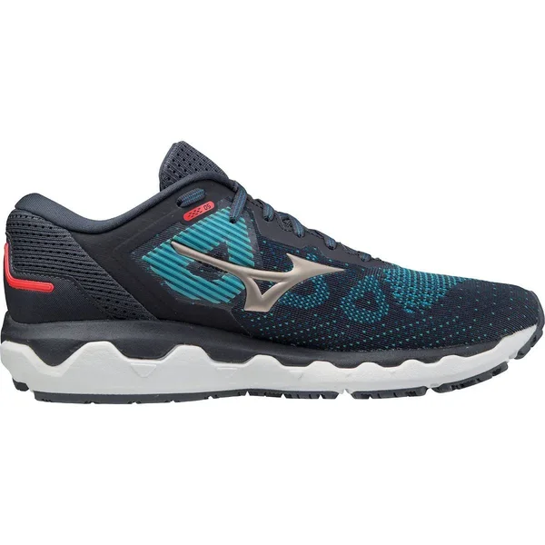 Mizuno Men's Wave Horizon 5 India Ink-Platinum Gold - 15